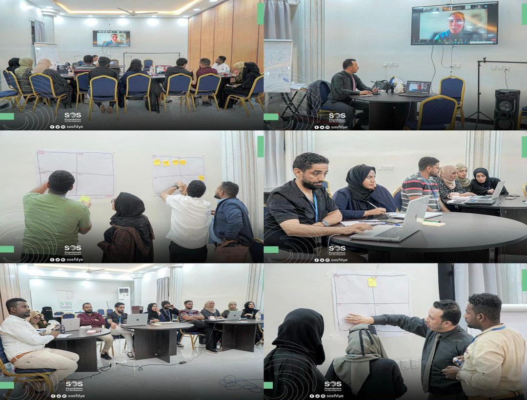 تدريب فريق عمل المؤسسة على تعزيز دور ممثلي منظمات المجتمع المدني في تعزيز سيادة القانون والحوكمة في اليمن بعد إنتهاء الصراع